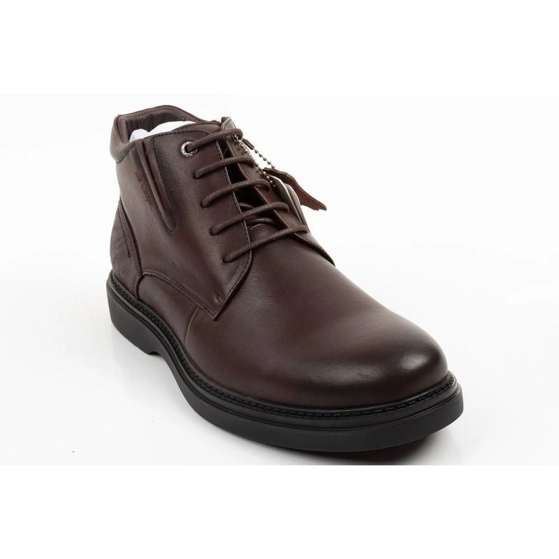 Lee Cooper men's shoes elegant brown leather insulated ankle boots