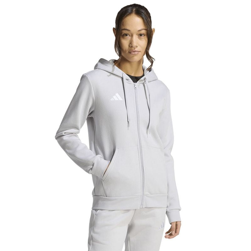 Women's adidas Entrada 26 Full Zip Hoodie Gray KF5936 To be categorized Your Sports Performance