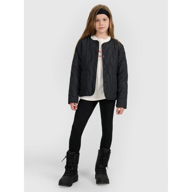 Girls' down jacket with synthetic filling 4F 4FJRAW25TDJAF0767-20S 4f