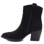 Women's insulated cowboy boots with fringes, black M.Daszyński MR2520-1