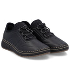 Rieker 50960-00 women's leather high-heeled shoes, black To be categorized Your Sports Performance