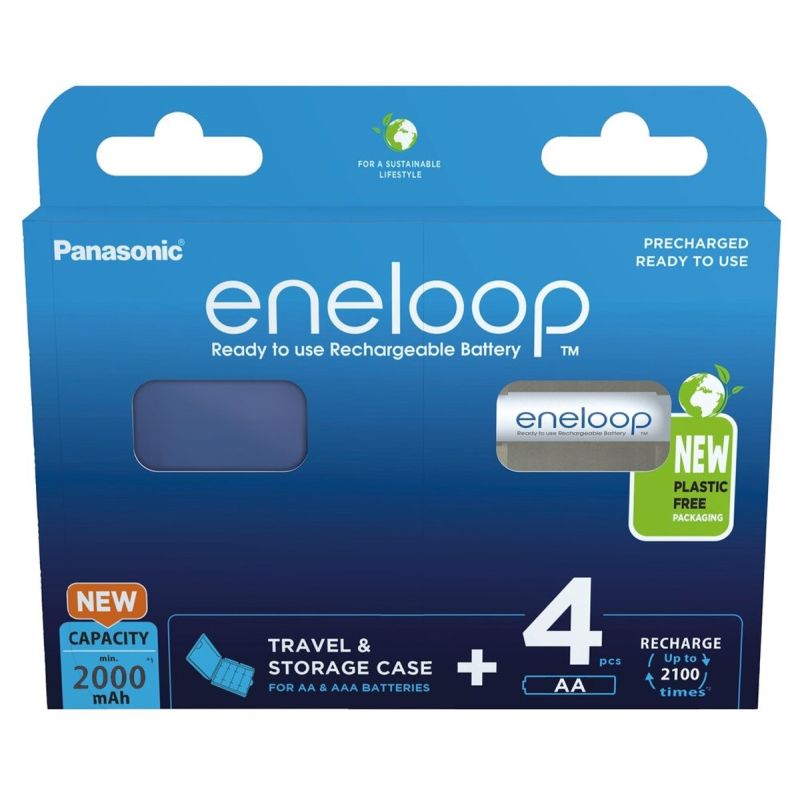PANASONIC ENELOOP AA 2000mAh 4 pcs + CASE Baterie, akumulatorki i ładowarki/Akumulatorki Your Sports Performance