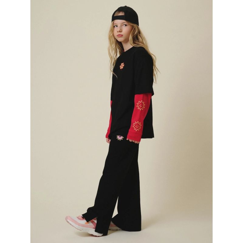 Girls' wide-leg sweatpants 4F 4FJRSS26TTROF1870-20S 4f