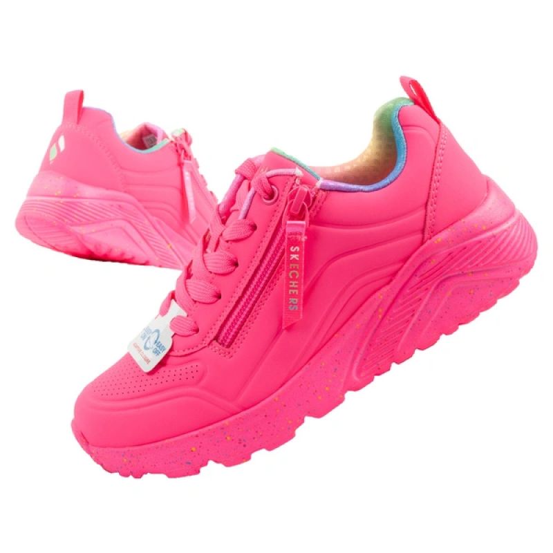 Skechers Uno Lite children's sports sneakers shoes, pink, comfortable Skechers