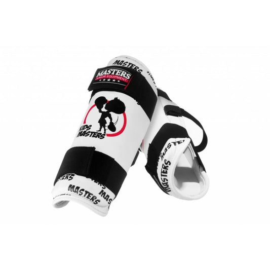 Shin Guards Masters MJE - NA-KM white 11021-KMS Accessories/Protectors and knee pads Your Sports Performance