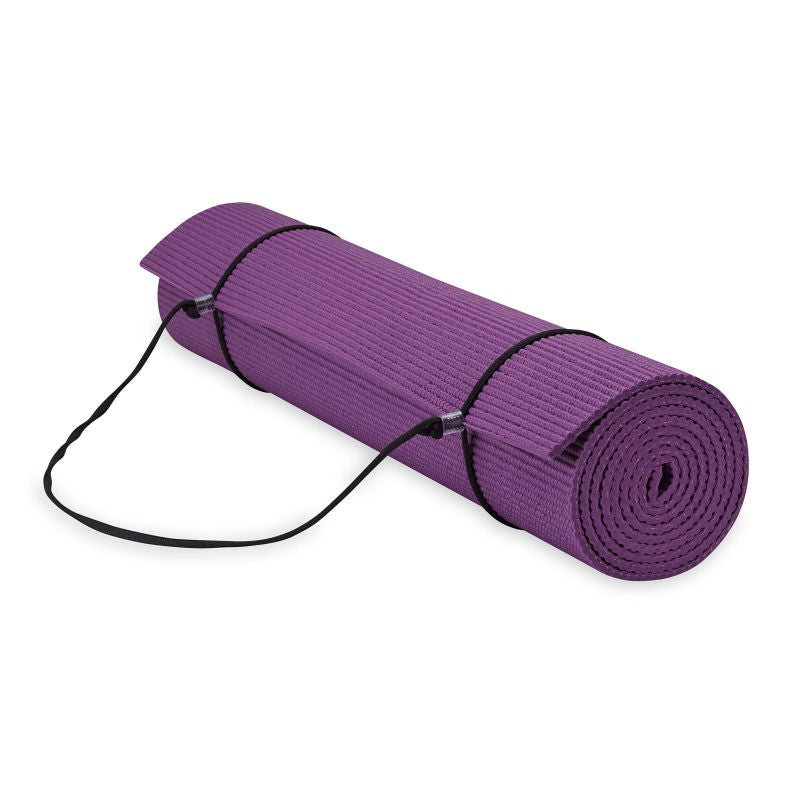 Gaiam Essentials 6 mm Yoga Mat with strap 63313 Accessories/Training equipment Your Sports Performance