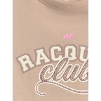 Oversized T-shirt with print for girls 4F 4FJRAW26TTSHF4242-83S