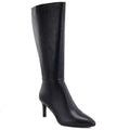 Women's leather boots with a high heel, insulated, black Sergio Leone KZ-30-S