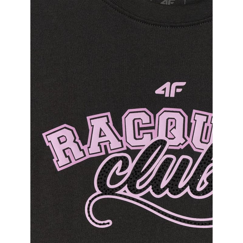 Oversized T-shirt with print for girls 4F 4FJRAW26TTSHF4242-20S