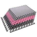 Multipack One Fitness MP10 puzzle mat pink and gray 9 pieces 10 mm In preparation Your Sports Performance