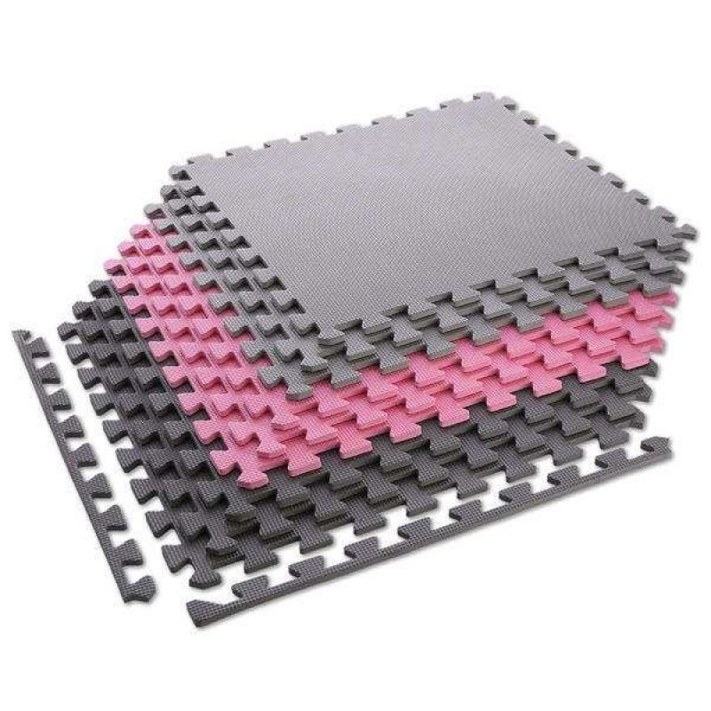 Multipack One Fitness MP10 puzzle mat pink and gray 9 pieces 10 mm In preparation Your Sports Performance