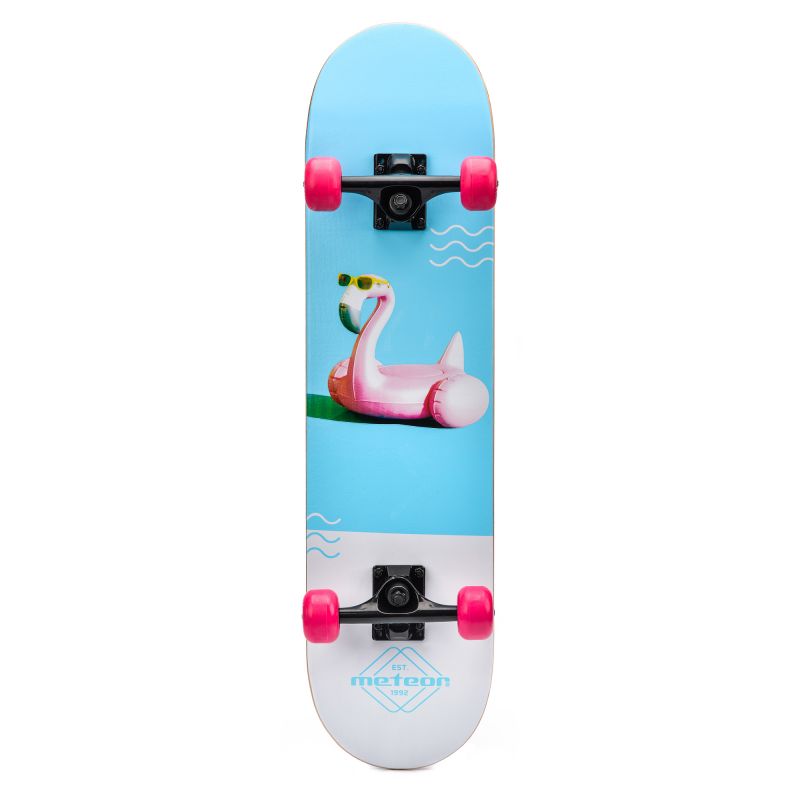 METEOR SKATEBOARD WOODEN FLAMINGO Your Sports Performance