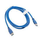 Lanberg CA-US3E-10CC-0018-B Cable (USB 3.0 M - USB 3.0 F; 1.8m; blue) Kable i adaptery/Kable USB Your Sports Performance