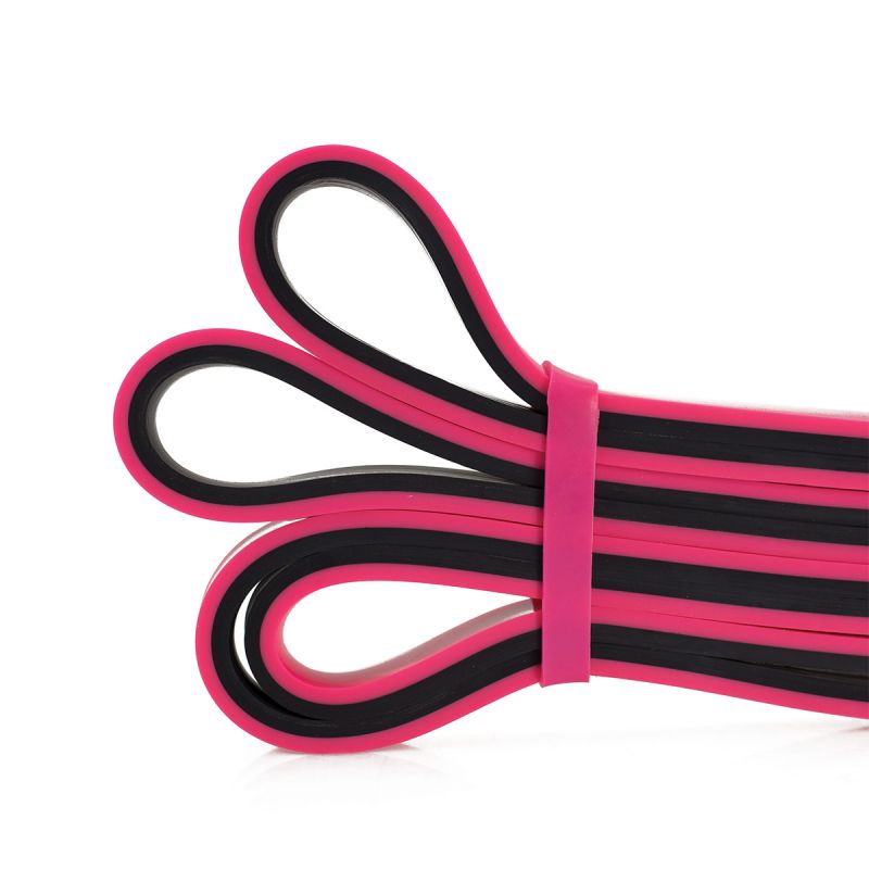 Exercise rubber HMS PINK-BLACK GU06 13x5x2250 mm