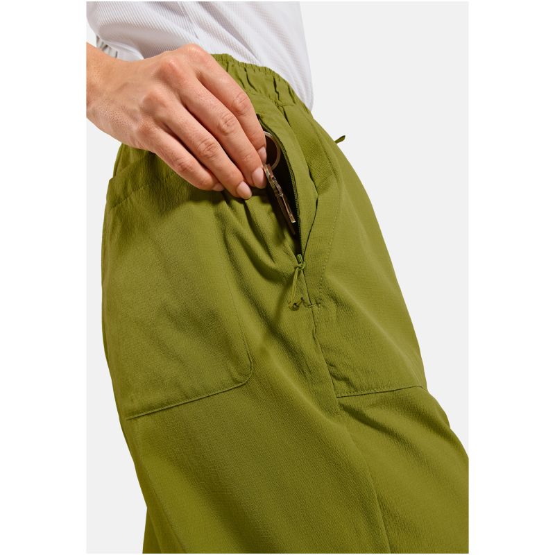 Women's ODLO Pants regular length ULTRA LIGHTWEIGHT PANT, green