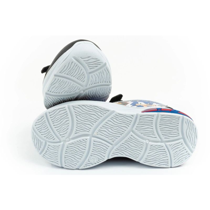 Leomil children's sports shoes Sonic sneakers light with velcro LED