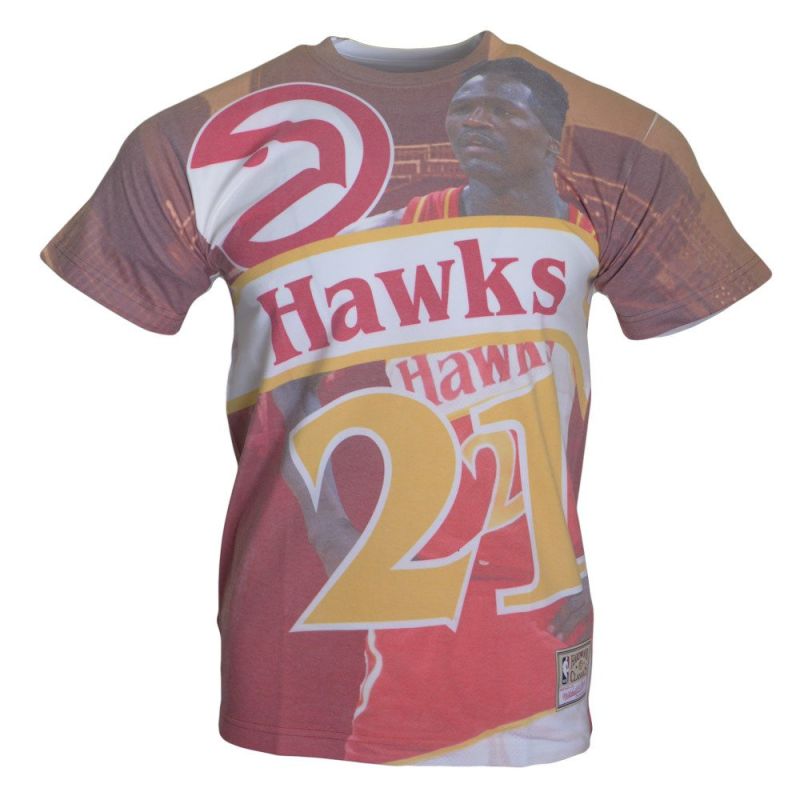 City Pride Mitchell & Ness Atlanta Hawks Dominique Wilkins NBA T-shirt Odzież/Odzież na co dzień Your Sports Performance