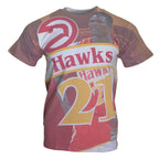 City Pride Mitchell & Ness Atlanta Hawks Dominique Wilkins NBA T-shirt Odzież/Odzież na co dzień Your Sports Performance