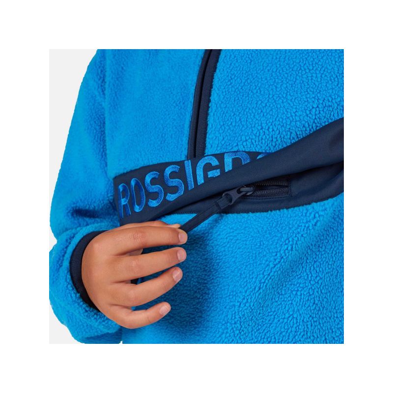ROSSIGNOL JR ALLTRACK ANORAK FLEECE children's sweatshirt blue