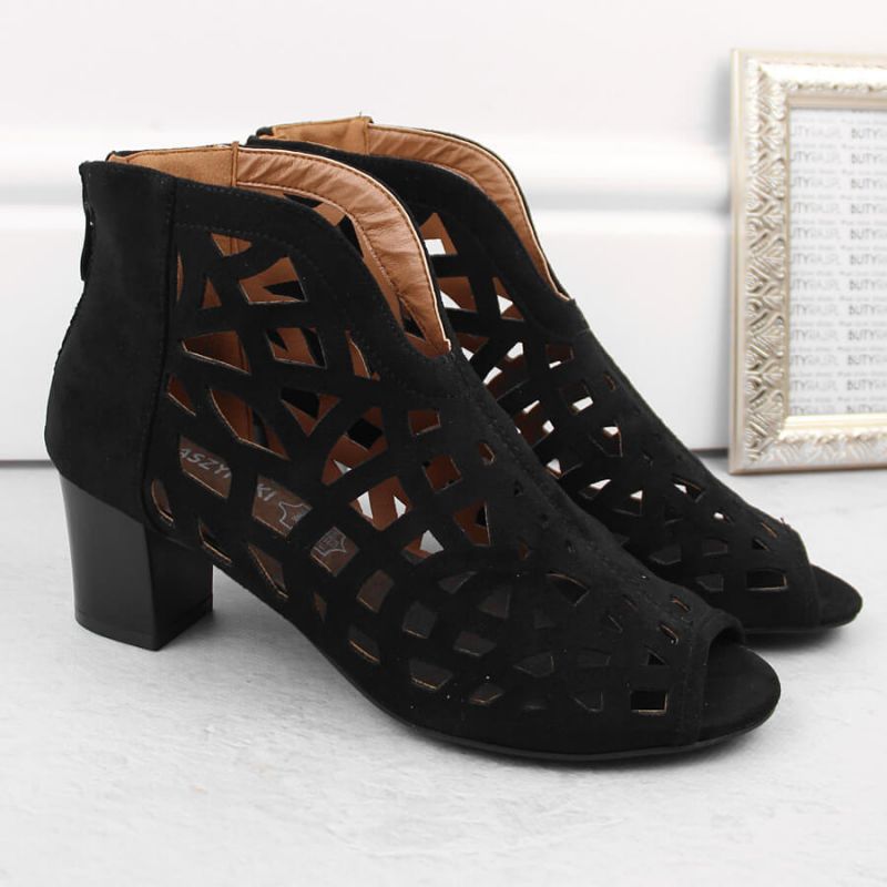 M.Daszyński W SAN32A suede ankle boots black Footwear/Lifestyle/M.Daszyński Your Sports Performance