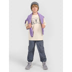 Boy's oversize T-shirt with print 4F 4FJRAW25TTSHM3208-12S *Kategoria tymczasowa Your Sports Performance