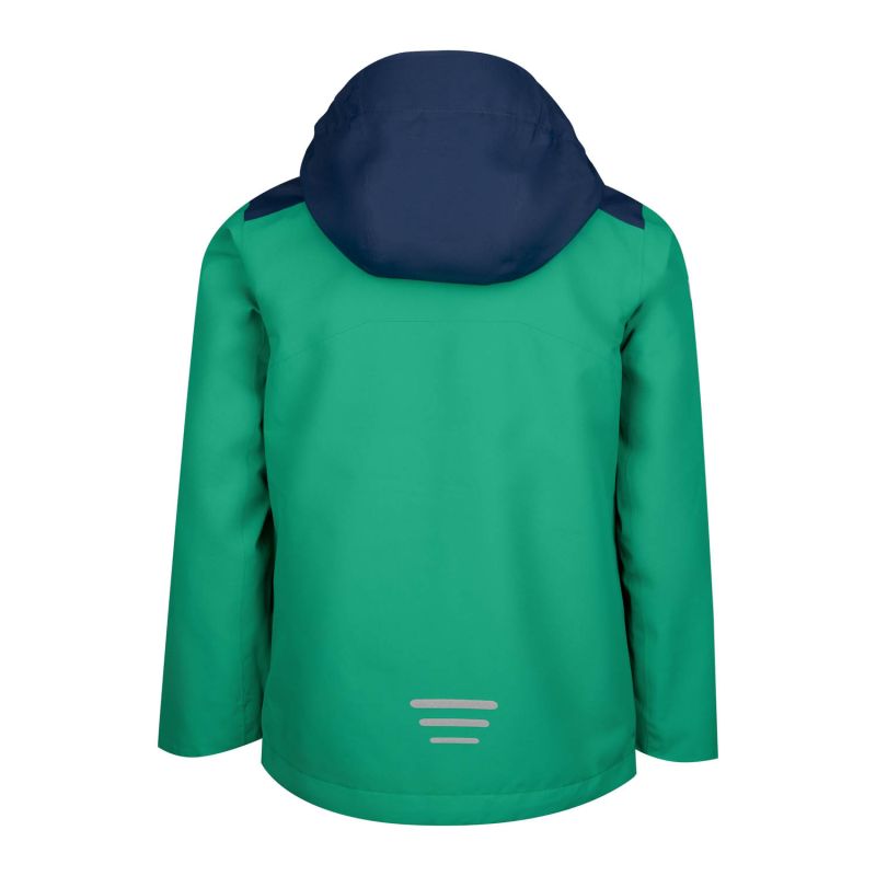 Children’s Rain Jacket for Boys/Girls Trollkids Kids Bergen Jacket pepper green/navy (610-327)
