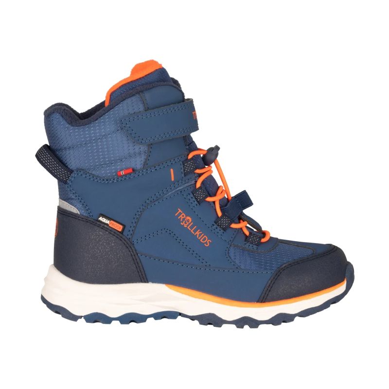 Trollkids Kids' Hafjell Winter Boots XT nordic blue/mystic blue/flame orange (585-122)