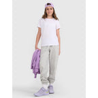 Regular plain girls' T-shirt 4F 4FJRMM00TTSHF3231-10S 4f