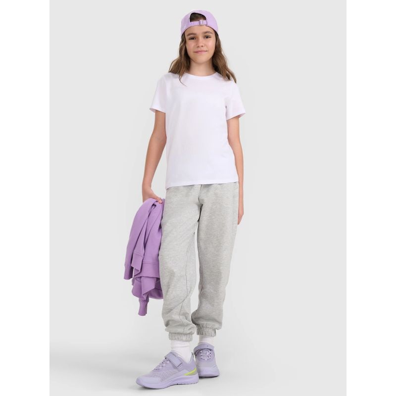 Regular plain girls' T-shirt 4F 4FJRMM00TTSHF3231-10S 4f
