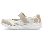 Comfortable Rieker W RKR575A openwork shoes, beige Footwear/Lifestyle/Rieker Your Sports Performance