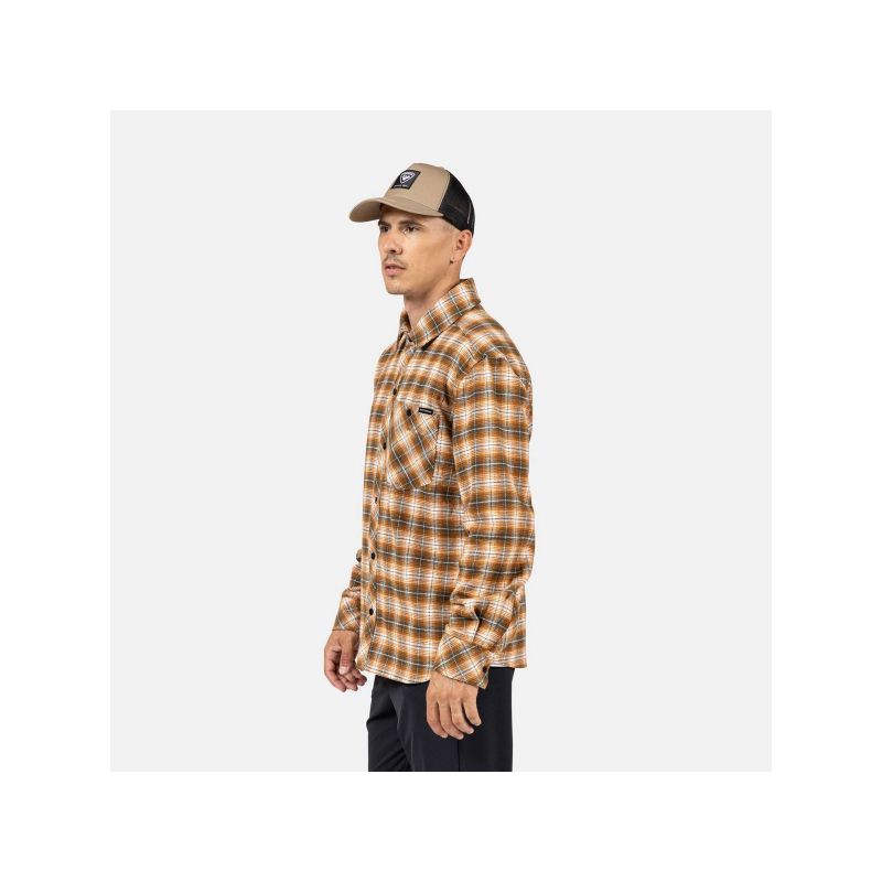 Men's shirt ROSSIGNOL RANCH PLAID SHIRT gray