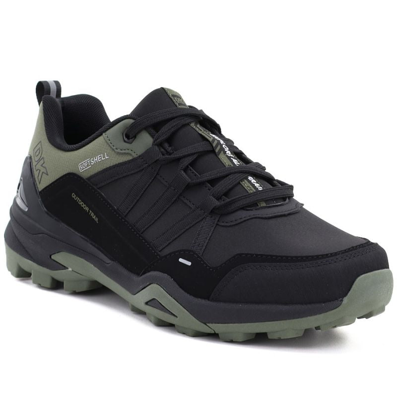 Men's waterproof oversized softshell trekking shoes black DK 17920