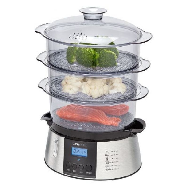 Clatronic DG 3547 stainless steel steamer (9 liters; stainless steel color) AGD - Produkty/Parowary Your Sports Performance