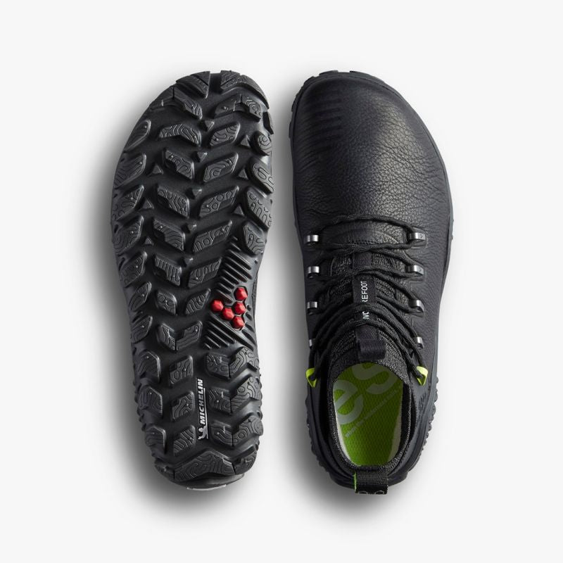 Vivobarefoot MAGNA FOREST ESC WOMENS OBSIDIAN/LIME minimalist hiking shoes (209082-02) In preparation Your Sports Performance