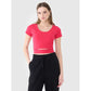 Women's crop top plain t-shirt 4F 4FRSS25TTSHF2695-54S *Kategoria tymczasowa Your Sports Performance