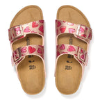 Birkenstock ARIZONA KIDS BS 1030434 ELECTRIC METALLIC COPPER HEARTS flip-flops (standard width) Birkenstock