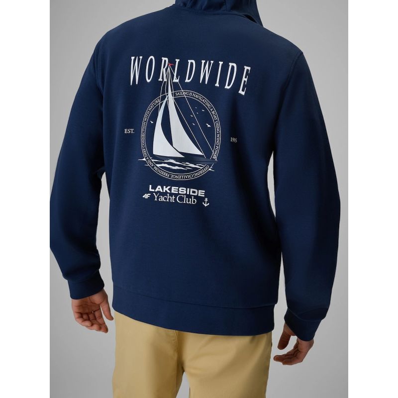 Men's zip-up sweatshirt with hood 4F 4FRSS26TSWSM2979-31S 4f