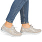 Women's sports shoes, openwork gold, Rieker L3252-92 Rieker