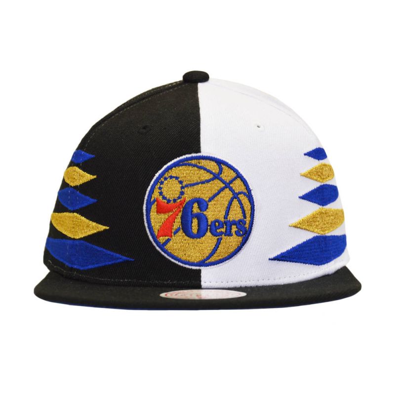 Mitchell & Ness NBA Diamond Cut Philadelphia 76ers Cap - HHSS1093-P76YYPPPBKWH Odzież/Czapki/Czapki z daszkiem Your Sports Performance