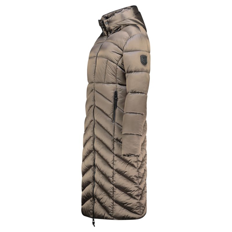 Geographical Norway Blanche Long Taupe DB Lady 0116 Taupe Women's Jacket (WZ5490F/GN-Taupe) Geographical Norway