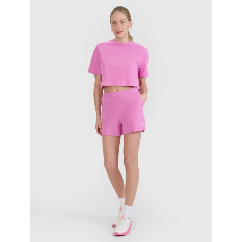 Women's crop top t-shirt 4F 4FWSS25TTSHF1977-54S *Kategoria tymczasowa Your Sports Performance