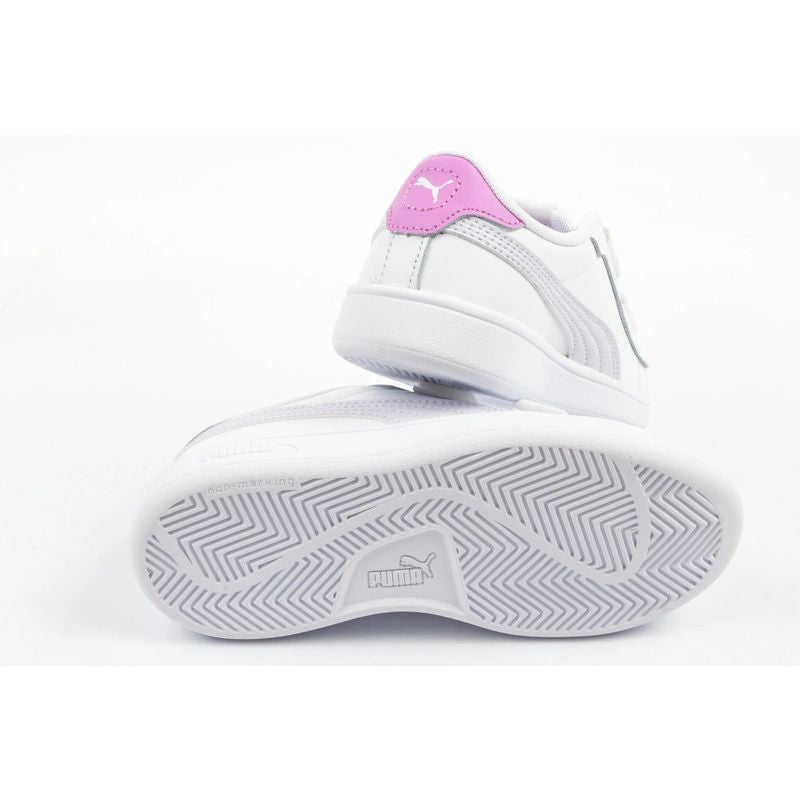 Puma Smash 3.0 children's sports shoes sneakers white leather fashionable Puma