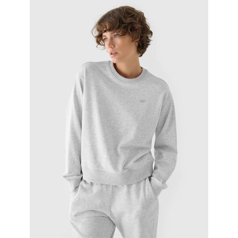Women's sweatshirt without zipper and hood 4F 4FWMM00TSWSF1765-27M *Kategoria tymczasowa Your Sports Performance