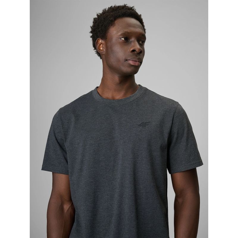 Men's regular plain T-shirt 4F 4FRMM00TTSHM4192-23M