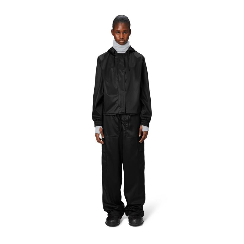 Rains Women's Rain Jacket STRING W JACKET W3 18040 84 BLACK GRAIN Clothing Your Sports Performance
