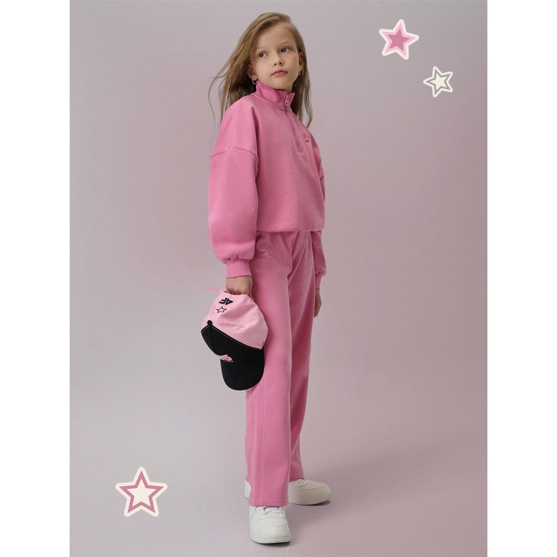 Regular sweatshirt without hood for girls 4F 4FJRSS26TSWSF2625-54S