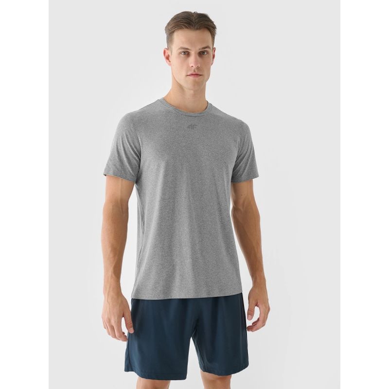 Men's quick-drying regular training T-shirt 4F 4FWAW24TFTSM1003-25M 4f