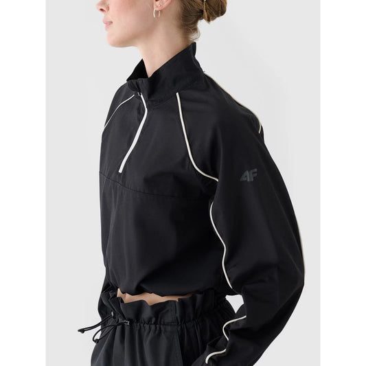 Women's cropped transition jacket with a stand-up collar 4F 4FRSS24TTJAF0886-20S *Kategoria tymczasowa Your Sports Performance
