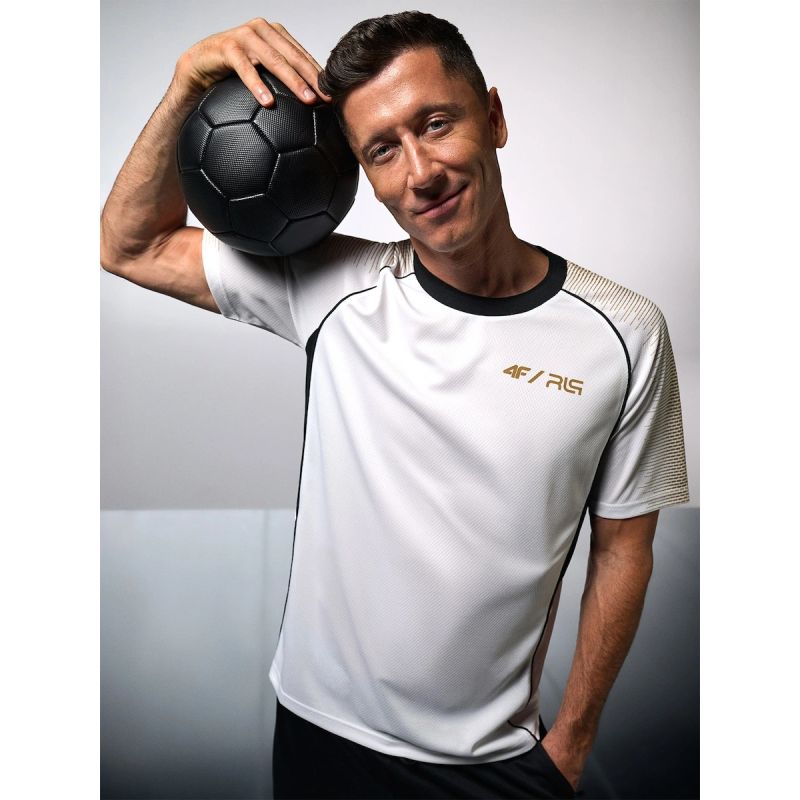 Men’s Quick-Drying Training T-Shirt 4F | Robert Lewandowski RL9SSS26TFTSM2466-10S