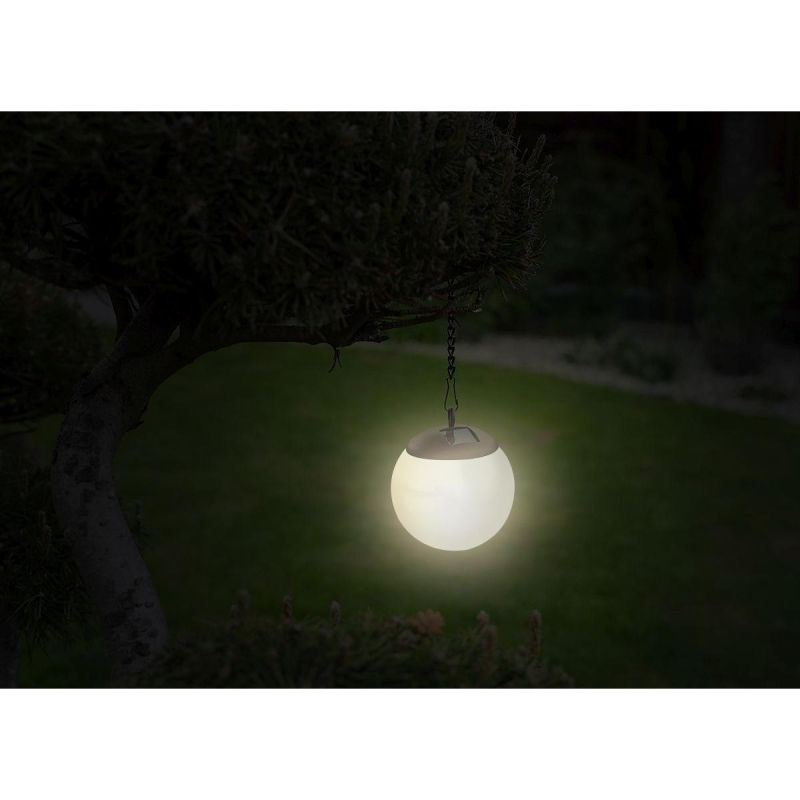 SOLAR LAMP PLASTIC BALL HANGING WITH CLIP 10X30CM Dom I Ogród/Lampy I Lampiony/Lampy Your Sports Performance